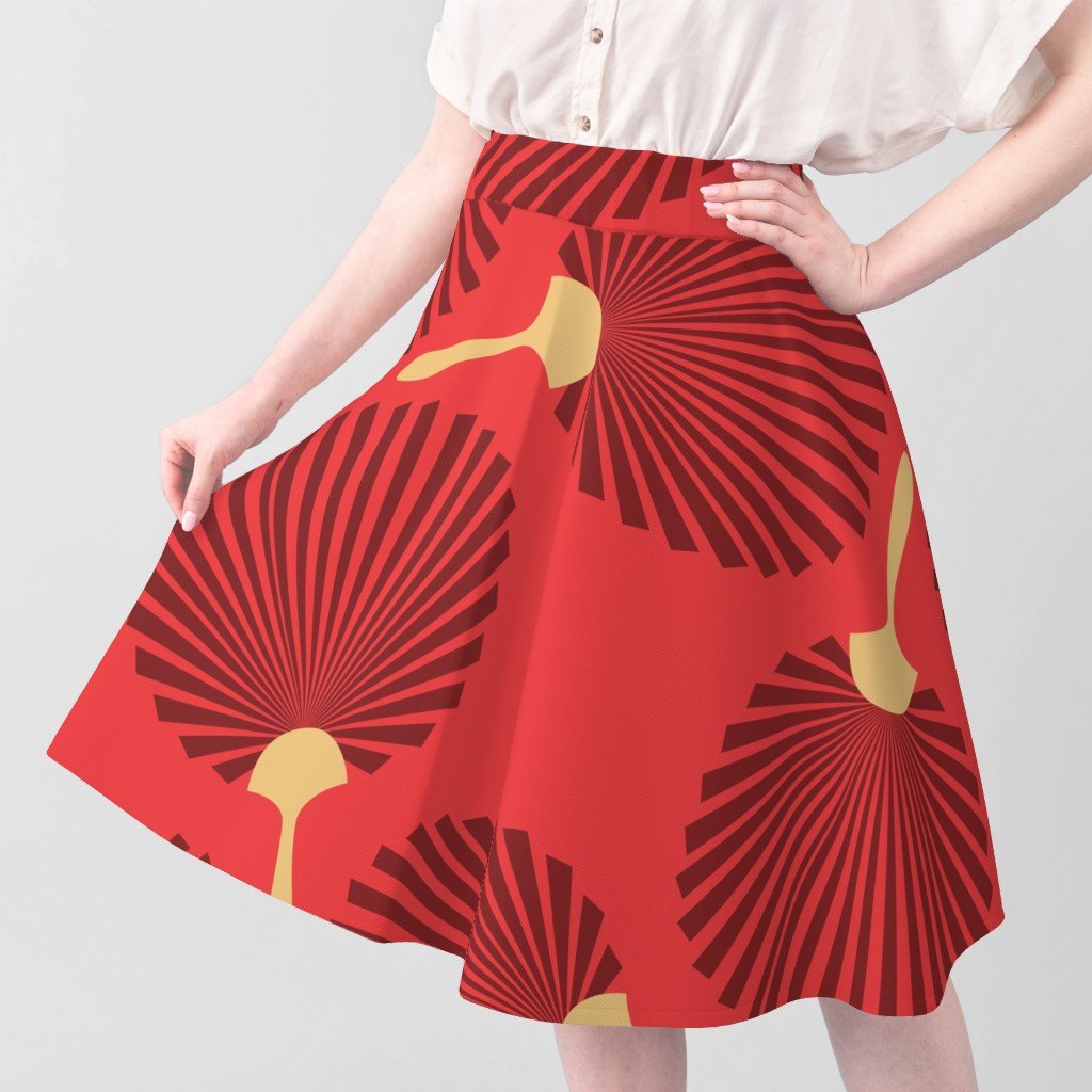 Jumbo Chinese Red Paddle Hand Fan on Lantern Red Fabric chinese red fans fabric