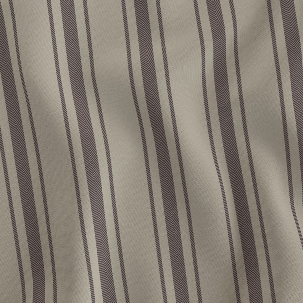 Chocolate on Beige French Provincial Mattress Ticking Fabric french ticking fabric