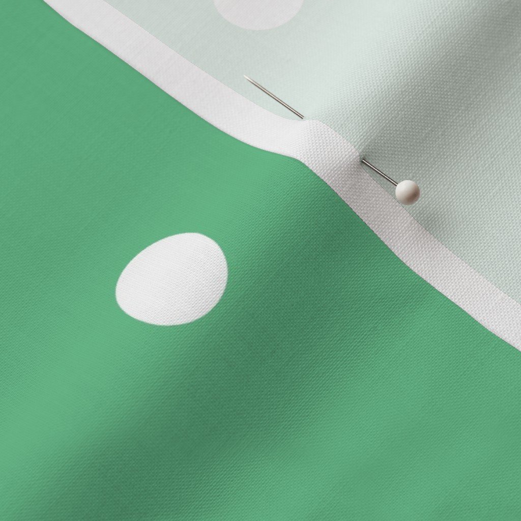 Green Polka Dot Vintage Christmas Gingham Spots Fabric polka dot fabric