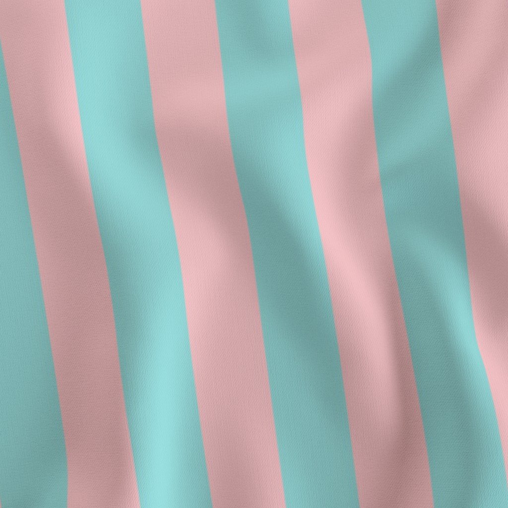 Pink and Aqua Summer Gazebo Cabana Tent 2 Inch Stripes Fabric gazebo stripe fabric