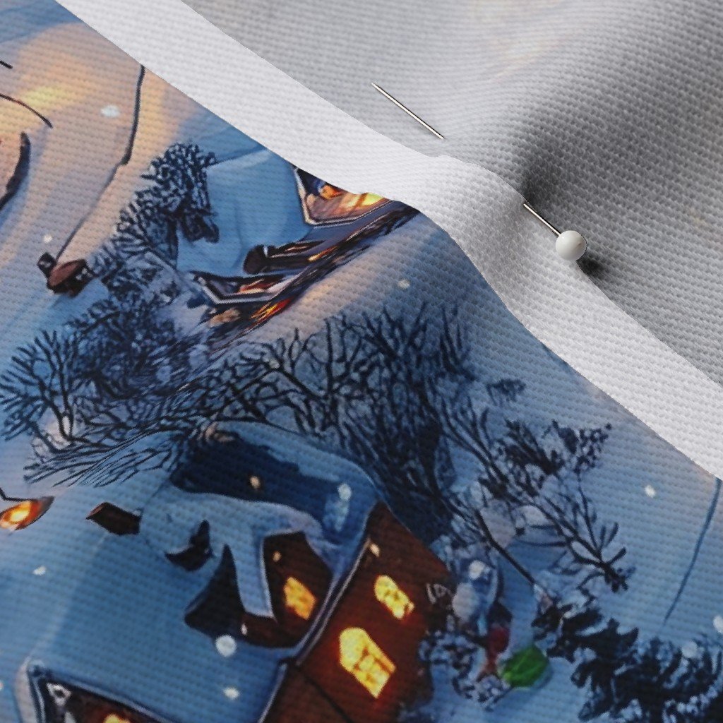 Snowy Twilight - Night Before Christmas Fabric holiday fabric