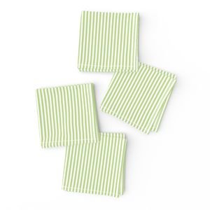 Grass Cuttings Green Pinstripe with White Pinstripes Dad Edit Home Styling Collection Home Decor Collection father napkins design