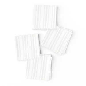 Light Dove Grey Thin Ticking Stripes on White Interior Collection Home Decor Collection grey napkins design