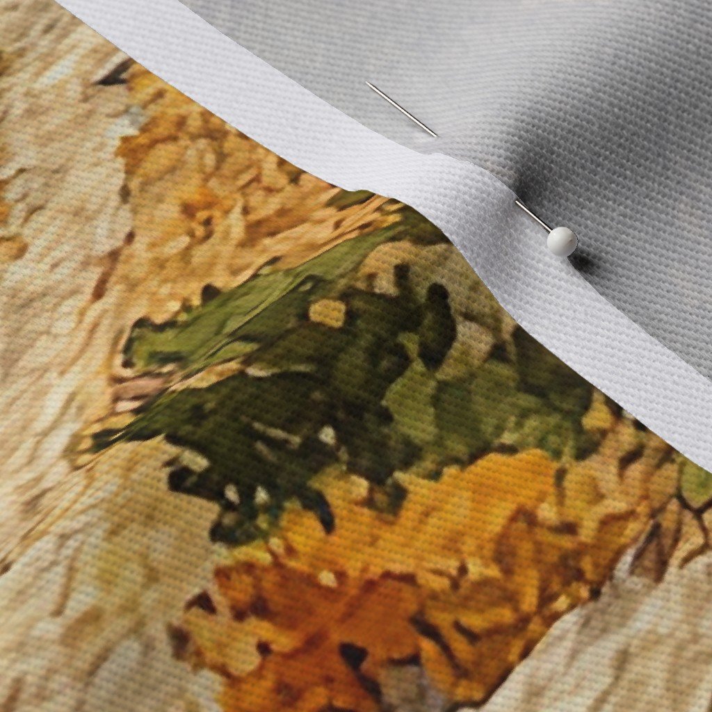 Autumn Glow Over the Grand Canyon Watercolor Landscape Fabric canyon fabric