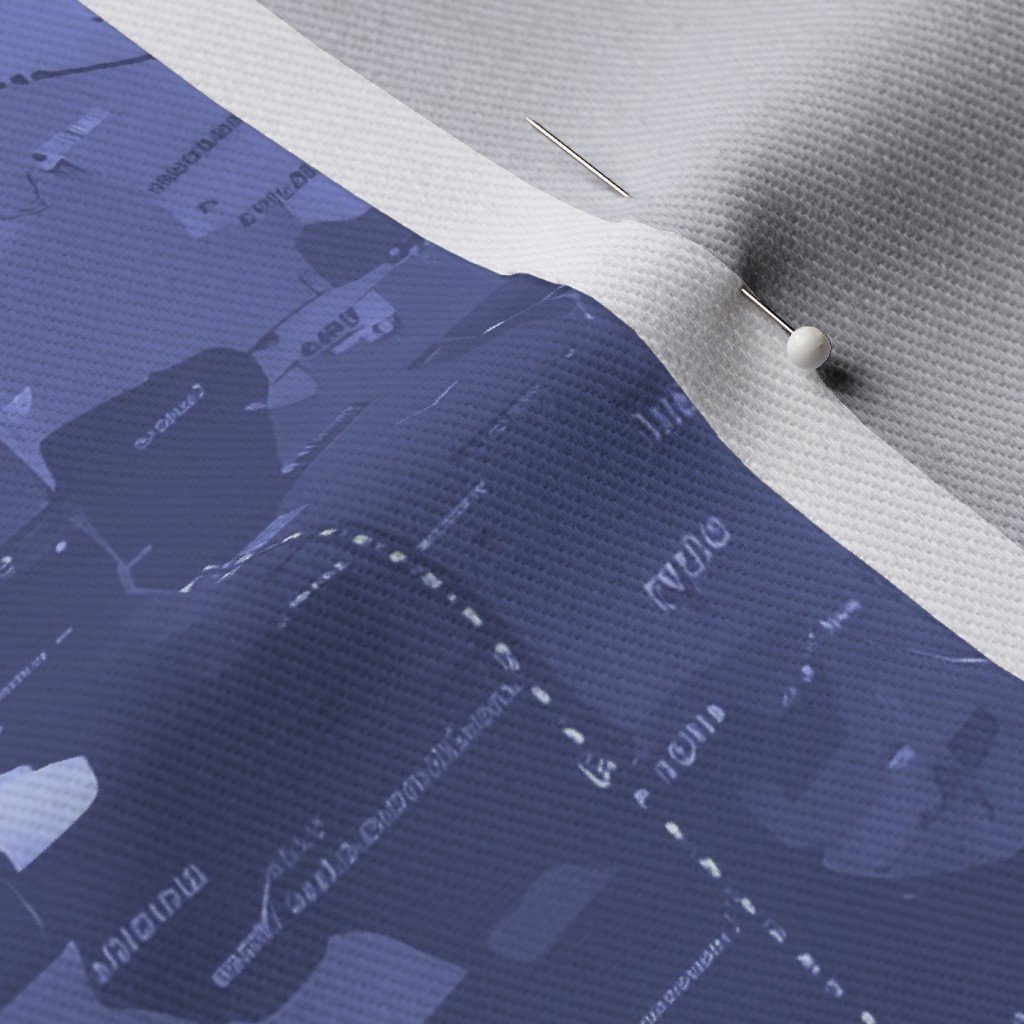 USA State Outline Navy Camouflage Repeat Fabric camouflage fabric