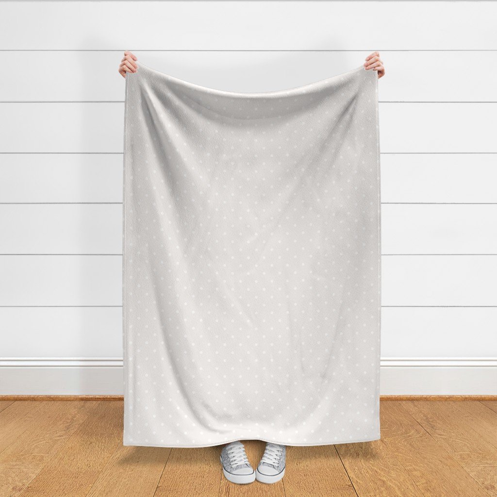 3 Inch Bone White Polka Dot Pattern Fabric minimalist fabric
