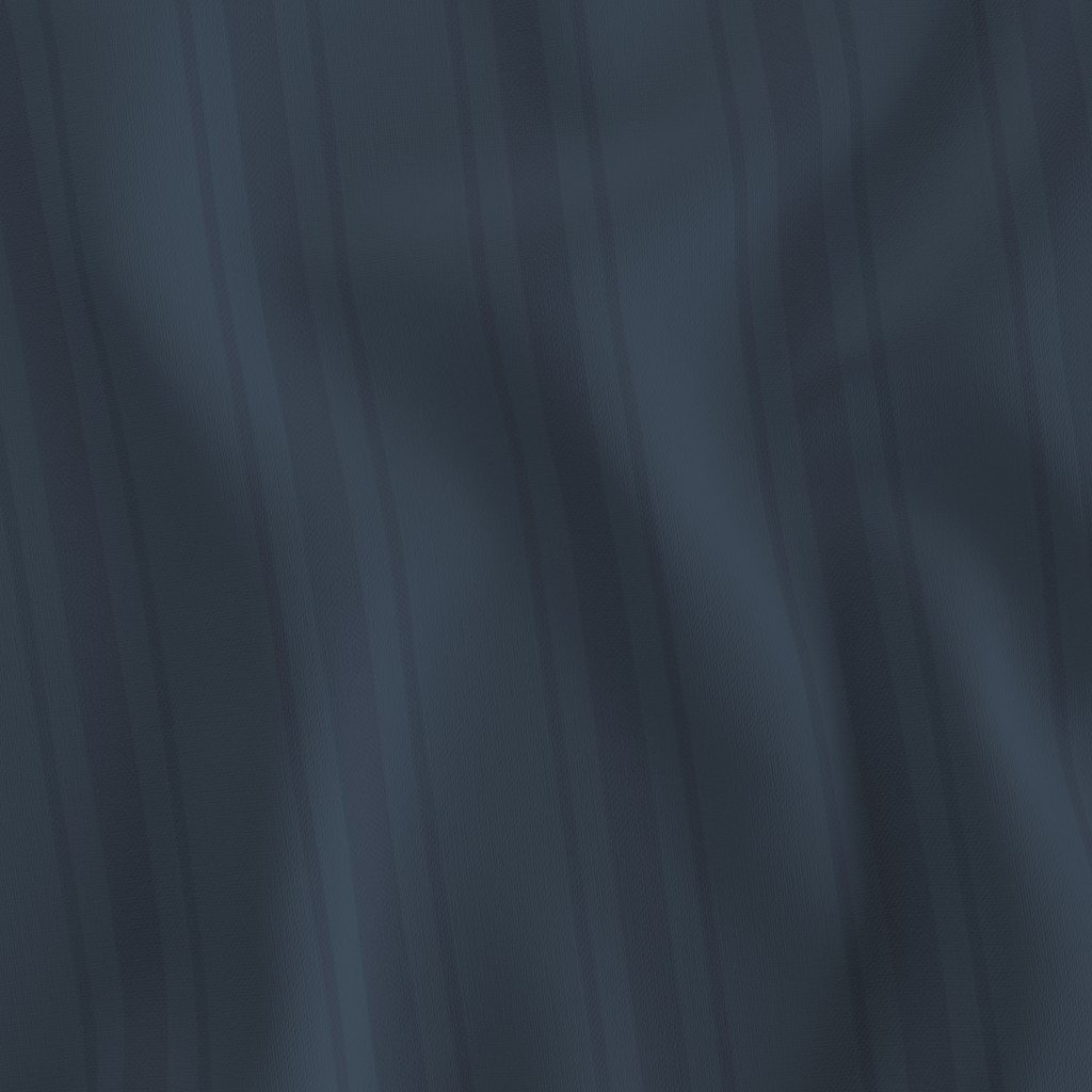 Tonal Deep Navy Tailored Ticking Stripe Cottage Farmhouse Wide Stripe Fabric navy blue fabric