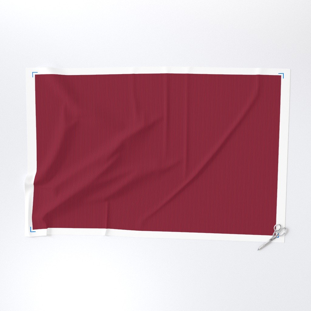 Classic White Pinstripe on Burgundy Office Stripe Pattern Fabric wall street fabric