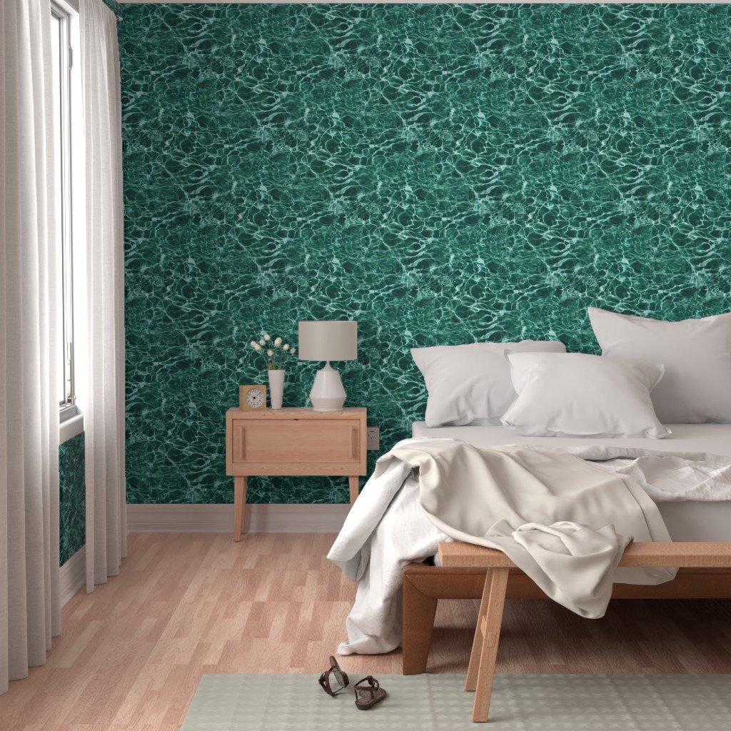 Sardinia Cala Luna Teal Water Ripples Wallpaper mediterranean cove wallpaper