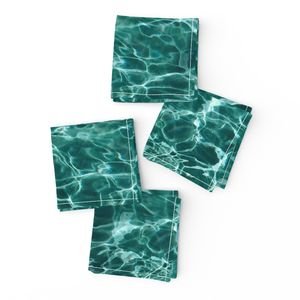 Bora Bora Lagoon Blue Water Ripples Design Collection Design Collection lagoon blue napkins design