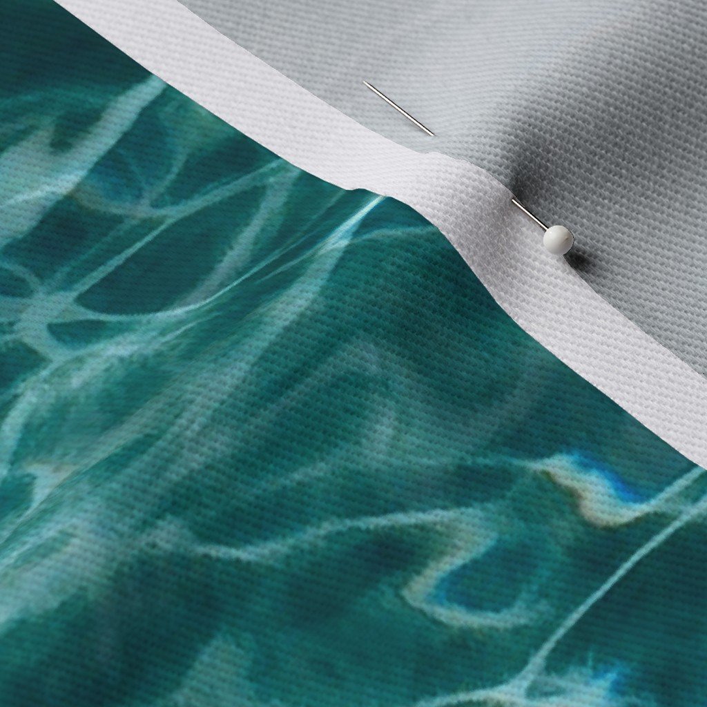 Kefalonia Melissani Lake Blue Water Ripples Fabric greek island fabric