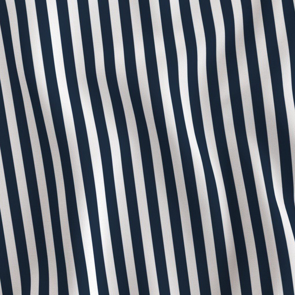 Navy and White Sailor Stripes Fabric sailor stripe fabric