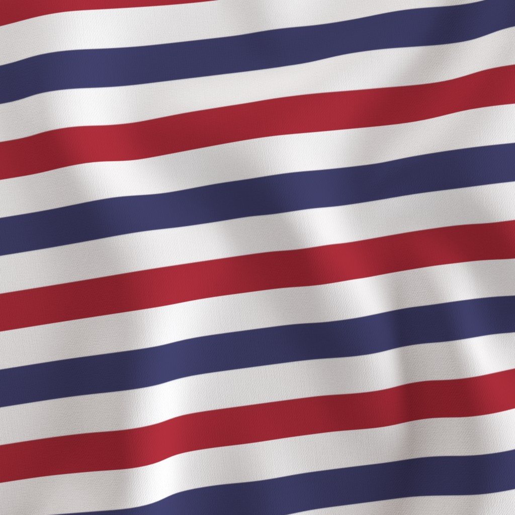 USA American Flag Red White and Blue Alternating Stripes Fabric horizontal stripe fabric