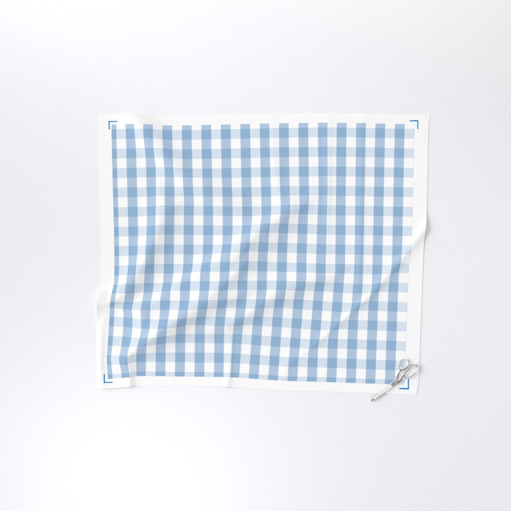 Airy Blue Gingham Check Fabric gingham check fabric