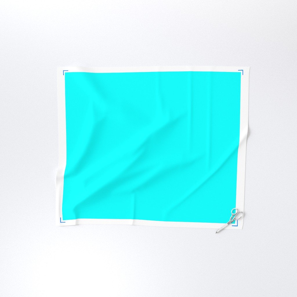 Bright Neon Aqua Blue Solid Coordinate Fabric neon aqua fabric