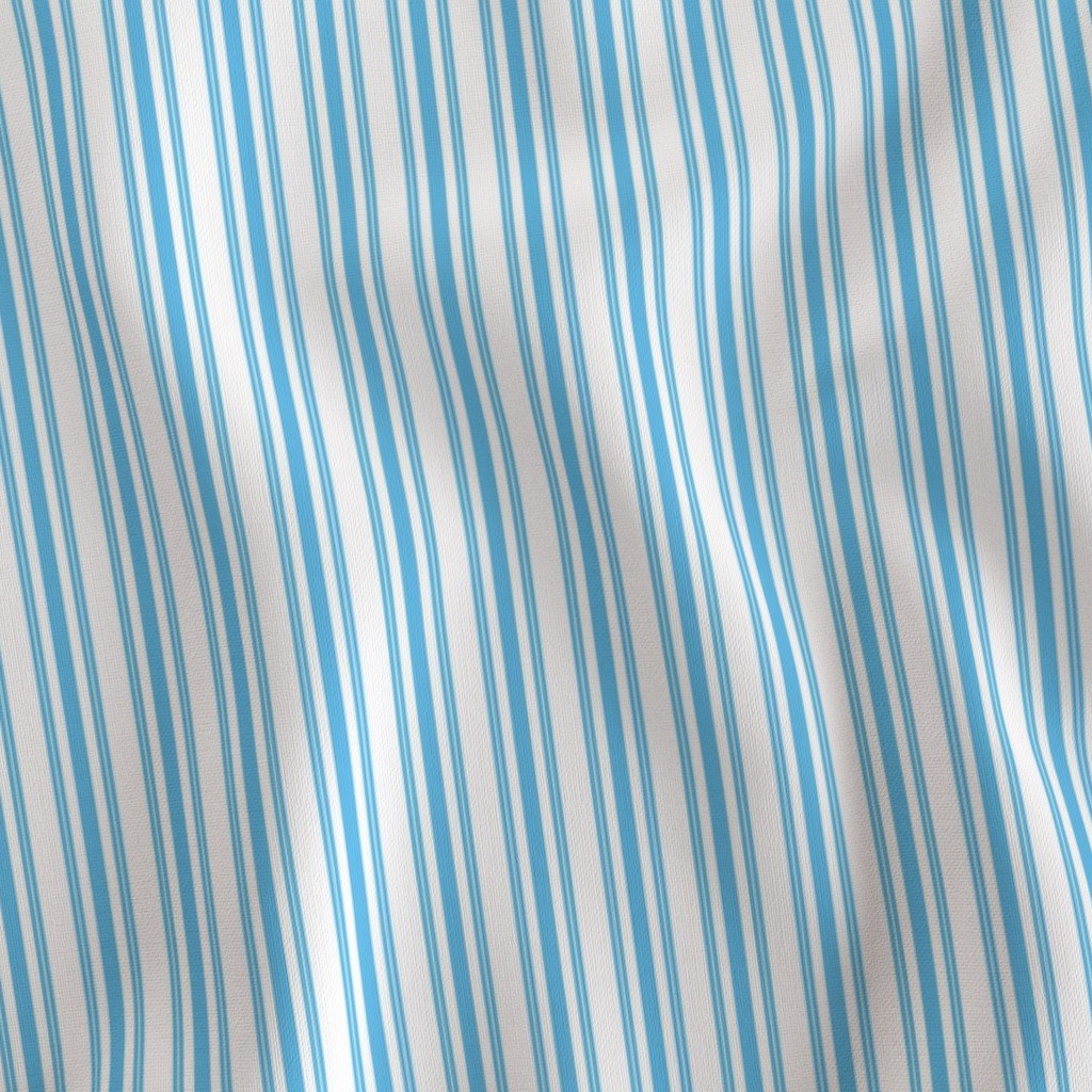 Trendy Large Blue Sky Pastel Blue French Mattress Ticking Double Fabric blue sky fabric