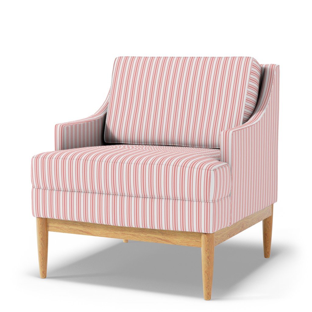 Trendy Large Coral Rose Pastel Coral French Mattress Ticking Double Fabric coral pastel rose fabric