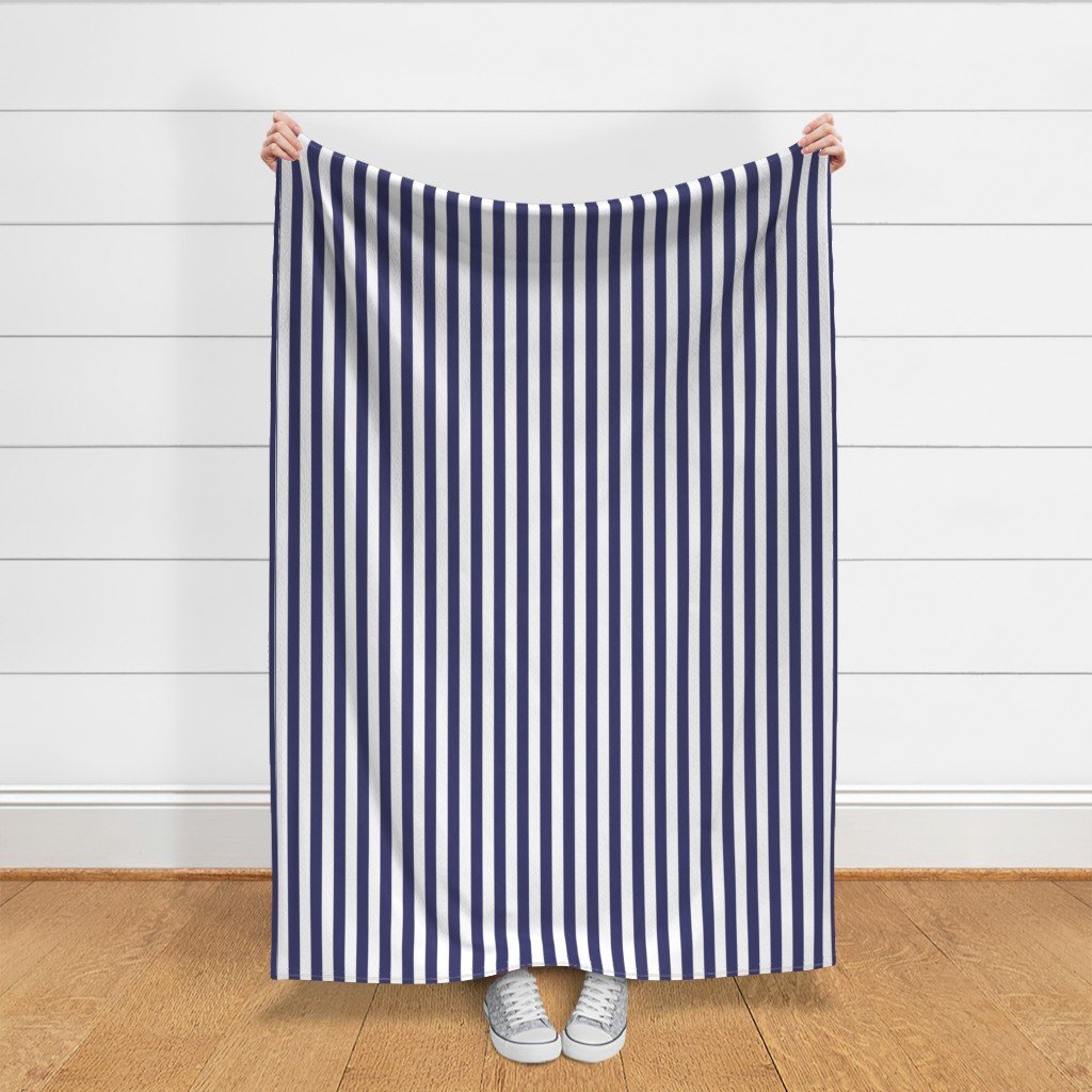 USA Vertical Flag Blue and White Stripes Fabric white and blue fabric