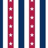USA Flag Colors of Red White and Blue with Stars in Alternating 2 Inch