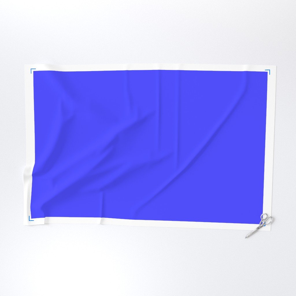 Neon Electric Blue Coordinate Solid for Neo Deco Prints Fabric solid blue fabric