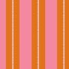 Pink and Burnt Orange Cabana Beach Bubble Stripes