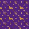 WKC Pembroke Corgis on Purple and Gold