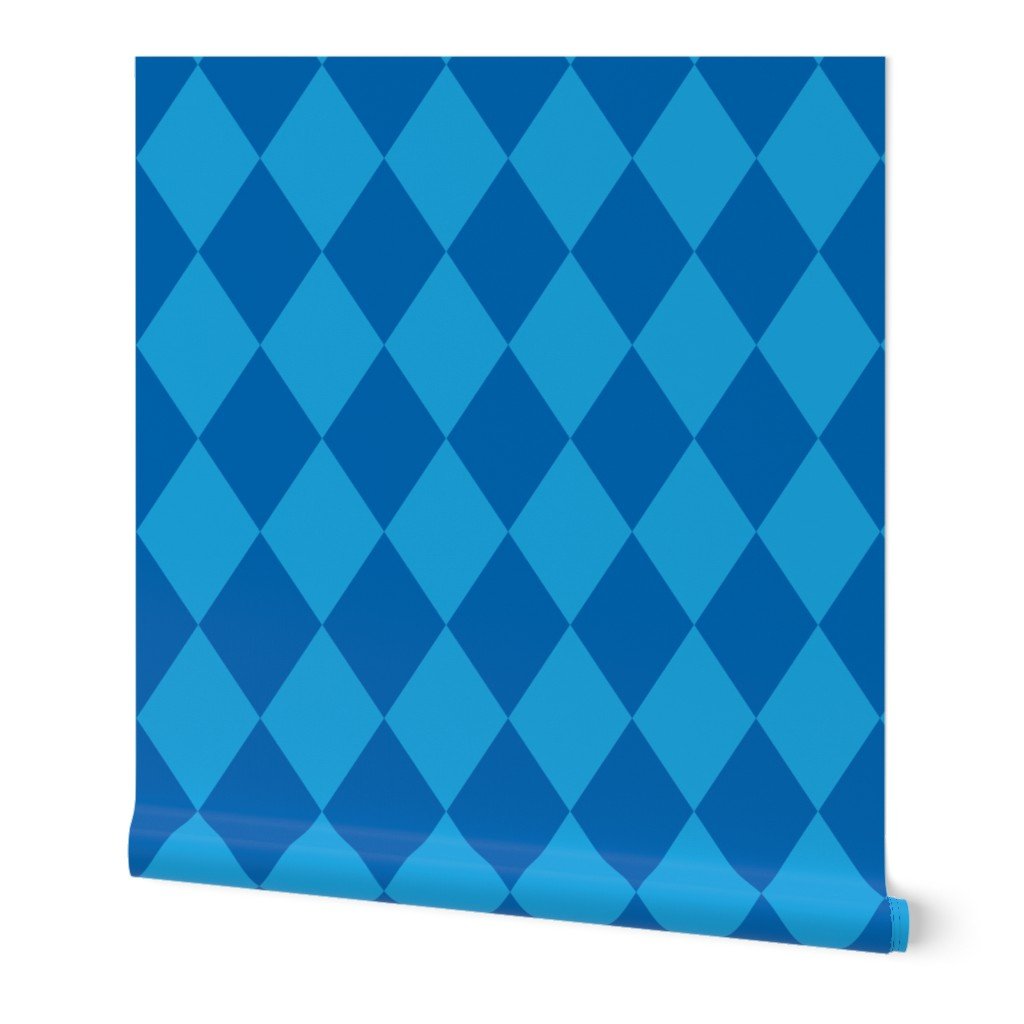 Oktoberfest 5 inch Bavarian Beer House Blue and Dark Blue Large Wallpaper blue diamonds wallpaper