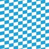 Oktoberfest Bavarian Beer Festival Blue and White Medium Diagonal Diamond