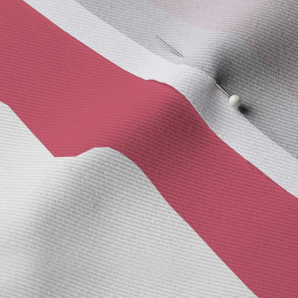 2 inch Nantucket Red and White Cabana Tent Stripes Fabric red sails fabric