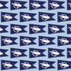 Nantucket Sperm Whale Burgee Flag Handpainted on Pale Blue