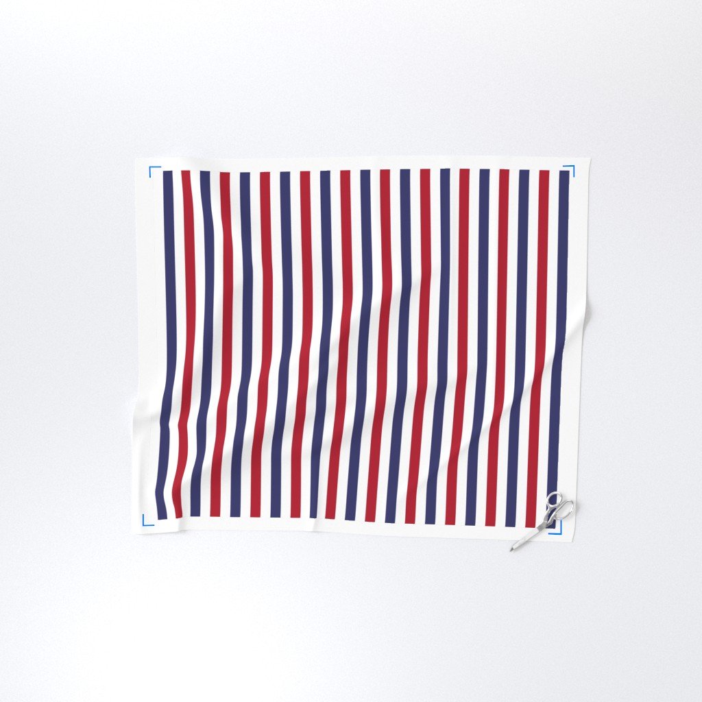 1 inch Flag Red White and Blue Alternating V Stripes Fabric patriotic stripes fabric