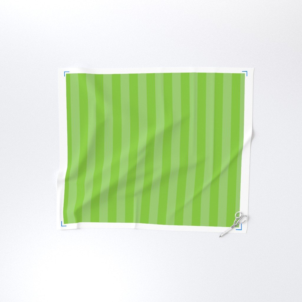 Lime and Faded Lime 2 Inch Vertical Cabana Stripes Fabric table runners fabric