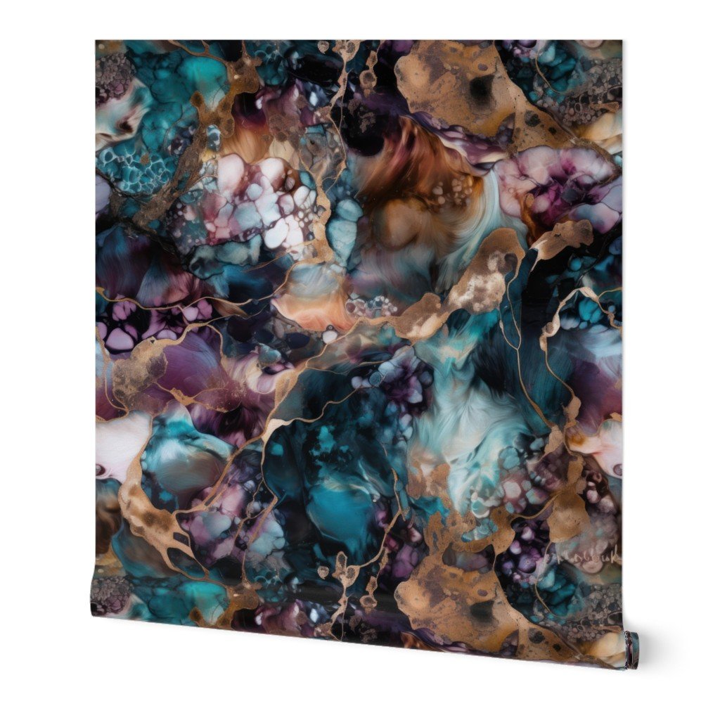 Moonstone and Gold Alcohol Ink 3 Wallpaper alcohol ink wallpaper
