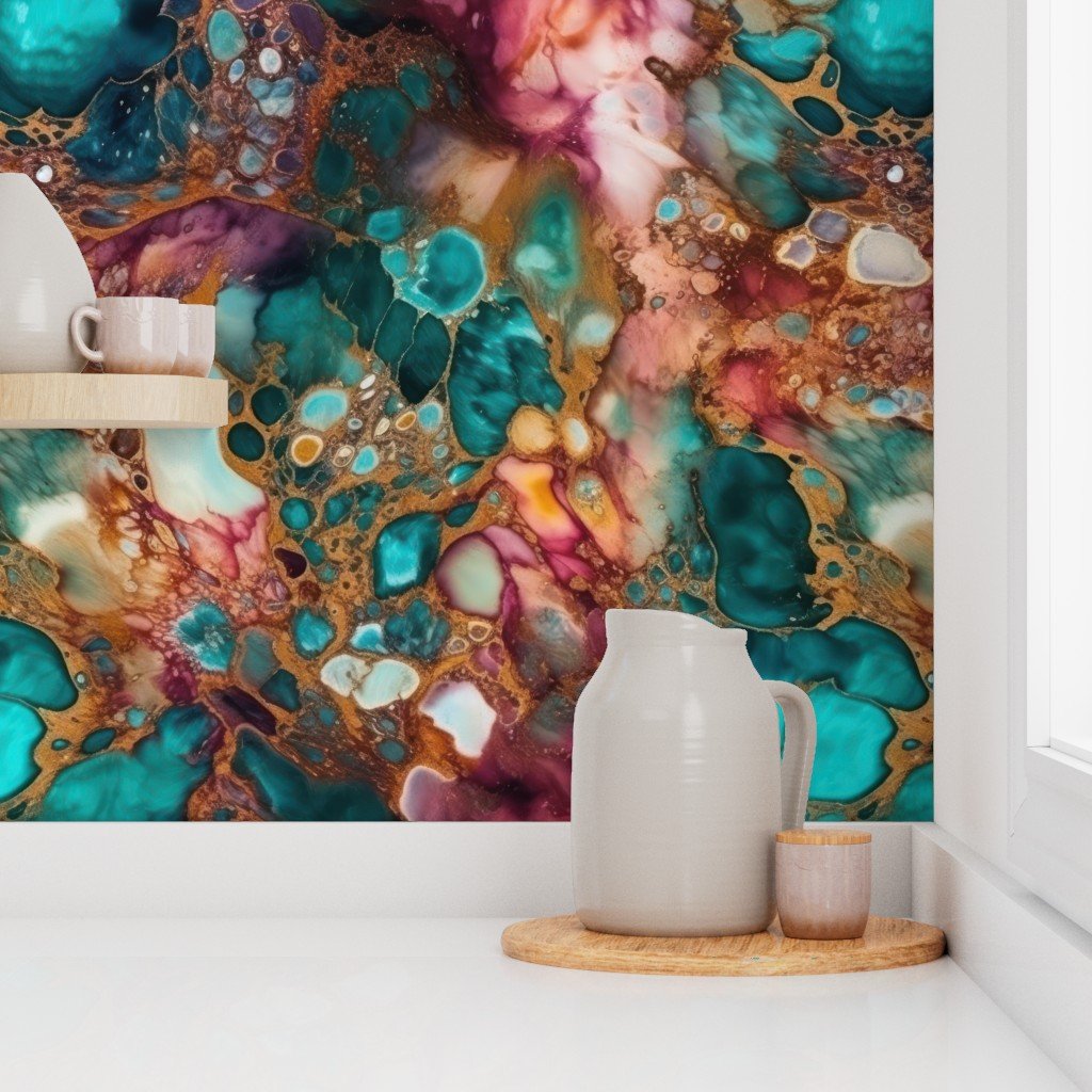 Opal Alcohol Ink 2 Wallpaper alcohol ink wallpaper