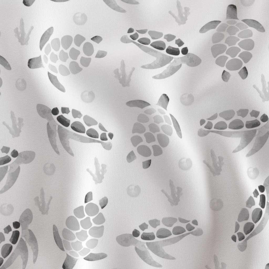 Grey Ombre Watercolor Sea Turtle Print Interior Collection Home Decor Collection grey ombre fabric
