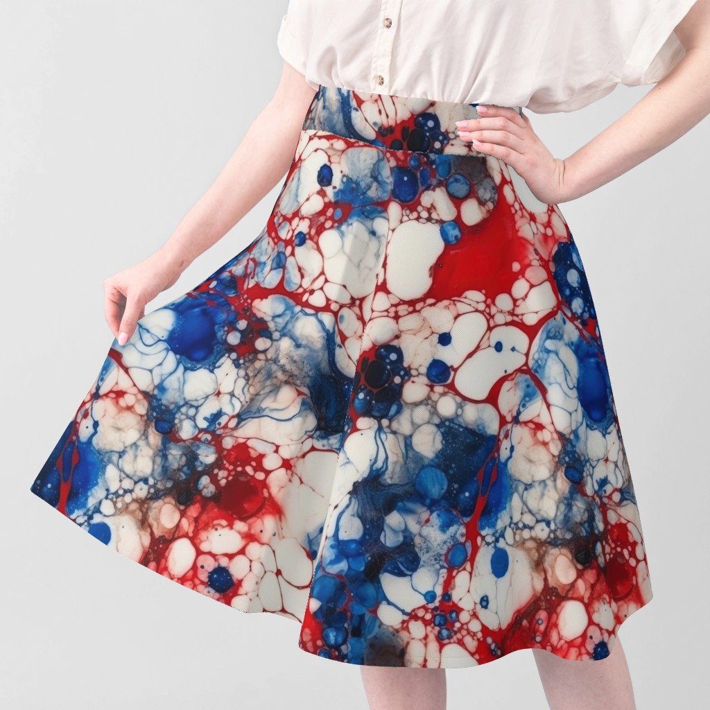 Red White and Blue Alcohol Ink USA Patriotic Flag Colors Alcohol Ink Home Decor Collection Home Styling Collection flag colors fabric