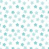 Faded Aqua Christmas Stars on White