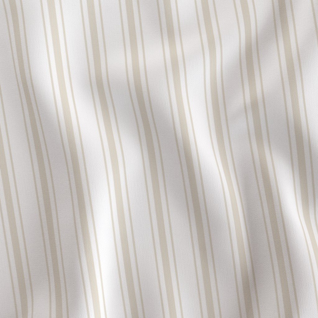 Small Cream on White French Provincial Mattress Ticking Fabric french ticking fabric