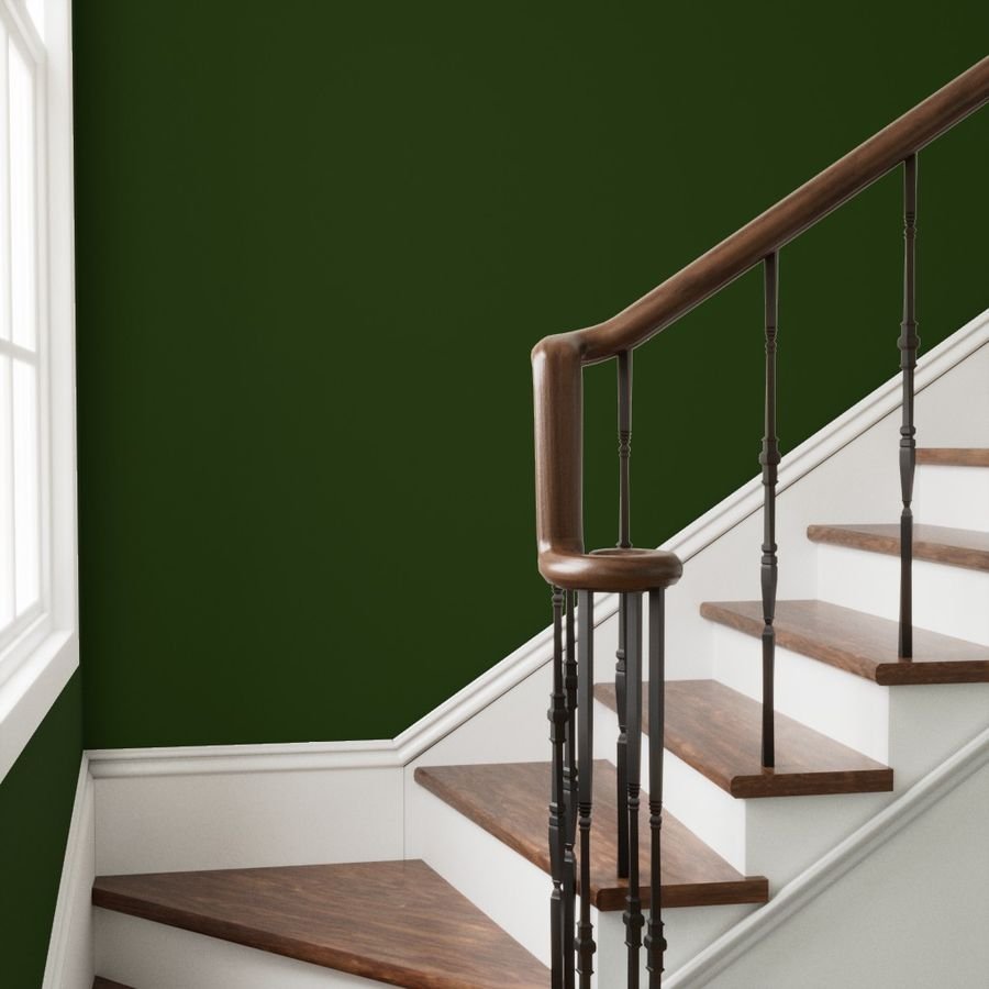 Lichen Green Solid Trim Color French Provincial Spring Home Styling Collection Decor Collection dark green wallpaper