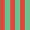 3 Inch Red Vermillion Green and Yellow Gold Vintage Christmas Stripe
