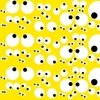 Googly Goo Goo Eyes on Neon Yellow Interior Collection Design Collection Googly Goo Goo Eyes on Neon Yellow colorway design