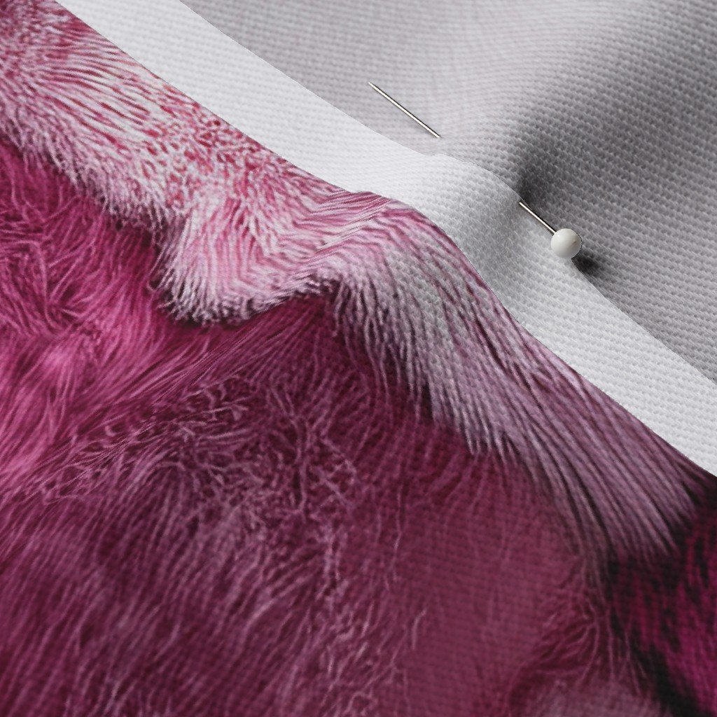 Large Hot Pink and Blush Faux Fur Patchwork Fabric - Luxurious Plush Fabric crafting fabric