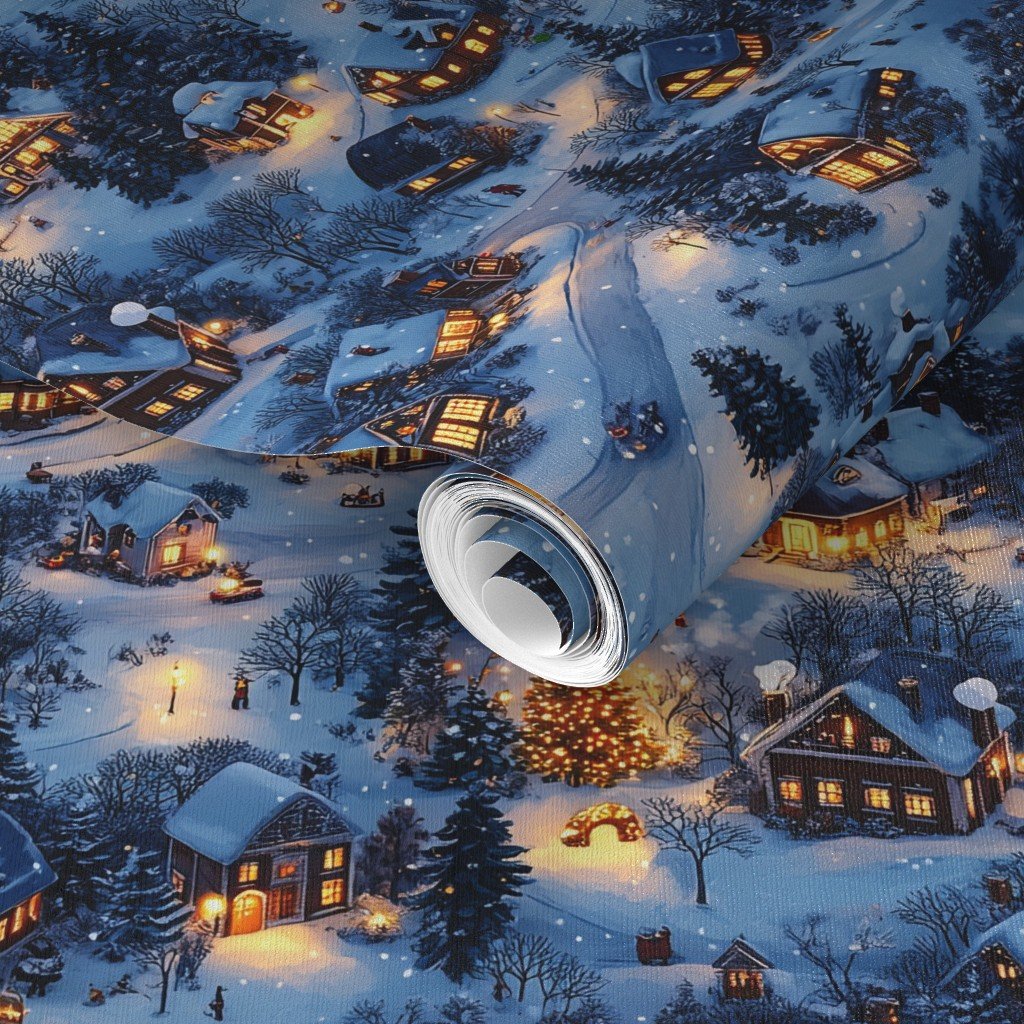 Snowy Twilight - Night Before Christmas Wallpaper charm wallpaper