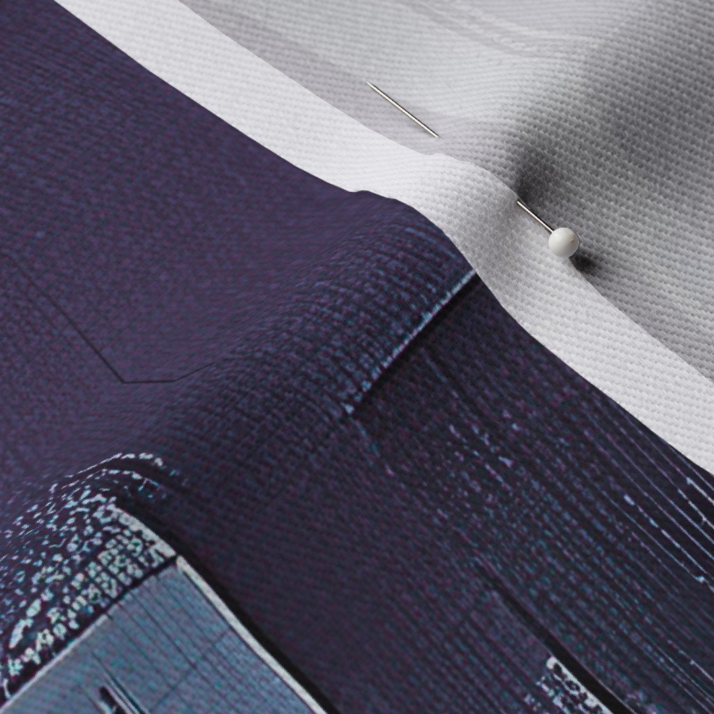 Large Abstract Brushstroke Blocks in Purple Teal and Cream Fabric contemporary fabric
