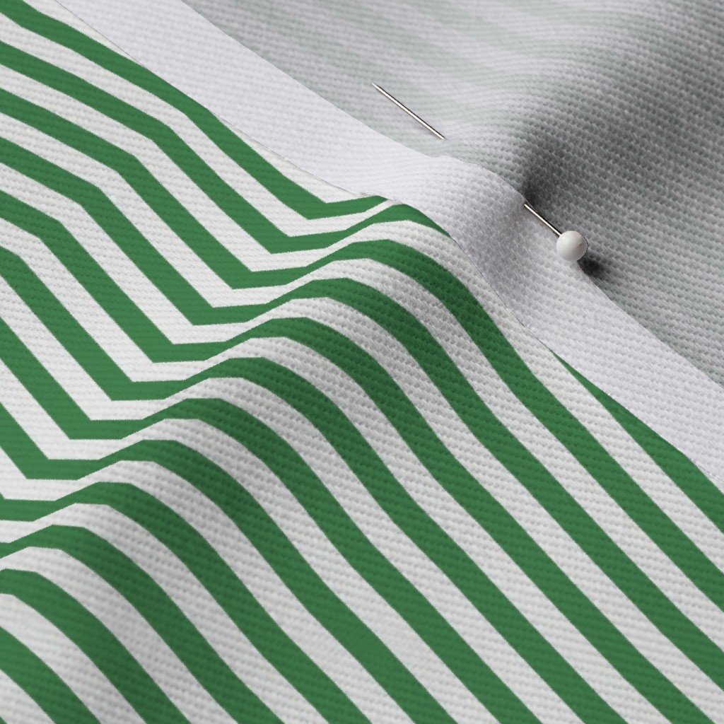 Thermos Cup Green and White Pinstripes Dad Edit Fabric fall fabric