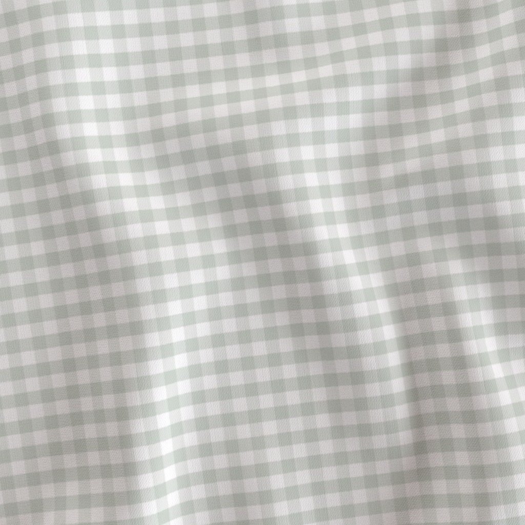 Pale Sage Gingham Check Plaid Pattern Design Collection Home Styling Collection soft tones fabric