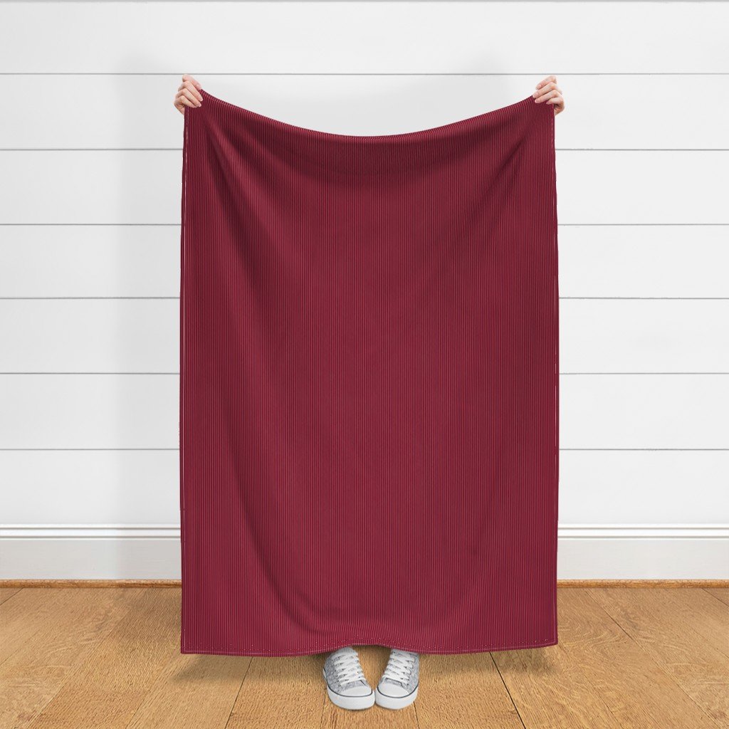Classic White Pinstripe on Burgundy Office Stripe Pattern Fabric corporate fabric
