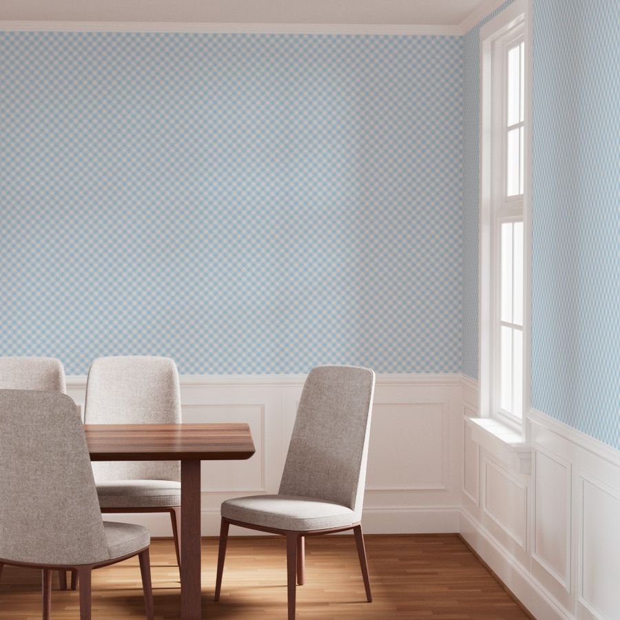 Baby Blue Gingham Check Plaid Wallpaper baby blue wallpaper
