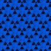 Electric Blue and Black Radiation Warning Grunge Pattern