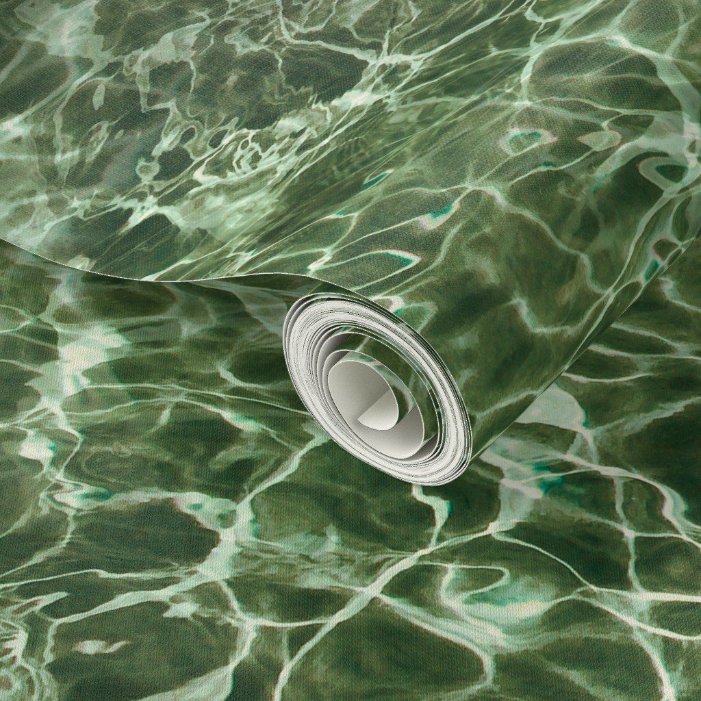 Formentera Emerald Cove Water Ripples Wallpaper sea reflections wallpaper